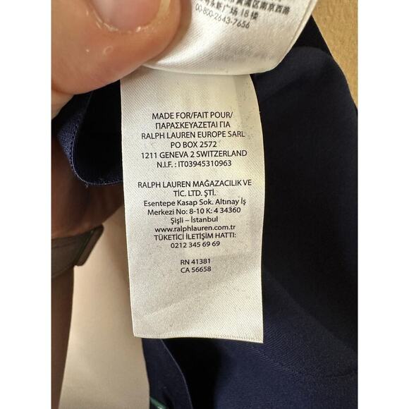 Ralph Lauren Womens Plus Navy High Waist Cotton Blend Ponte Work Legging Sze 18W - Picture 9 of 10